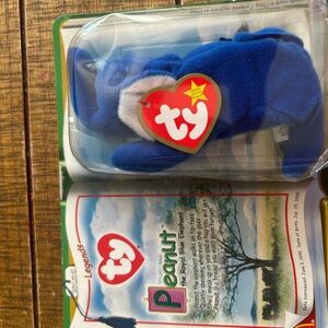 Ty Legends Blue Elephant Plush